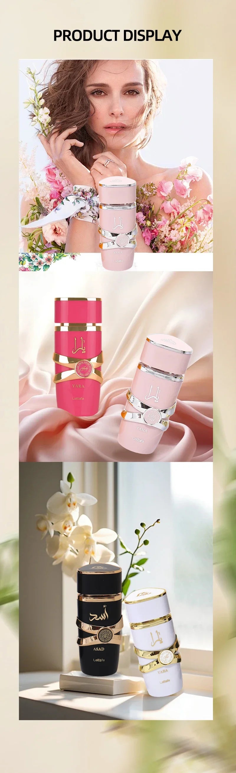 Lattafa Yara Perfume Women Eau De Parfum Original Arab Perfumes Arabian Perfume Lasting Fragrance Light Fragrance Long-lasting - She Vibess By C2P