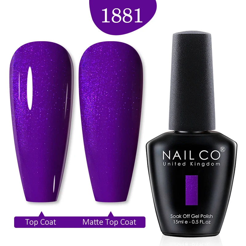 NAILCO 15ml Nail Gel Polish Red Pink Nude Soak off UV LED Long Lasting Eco-Friendly Professional Nail Beauty Salon Lacquer Varnish - She Vibess By C2P