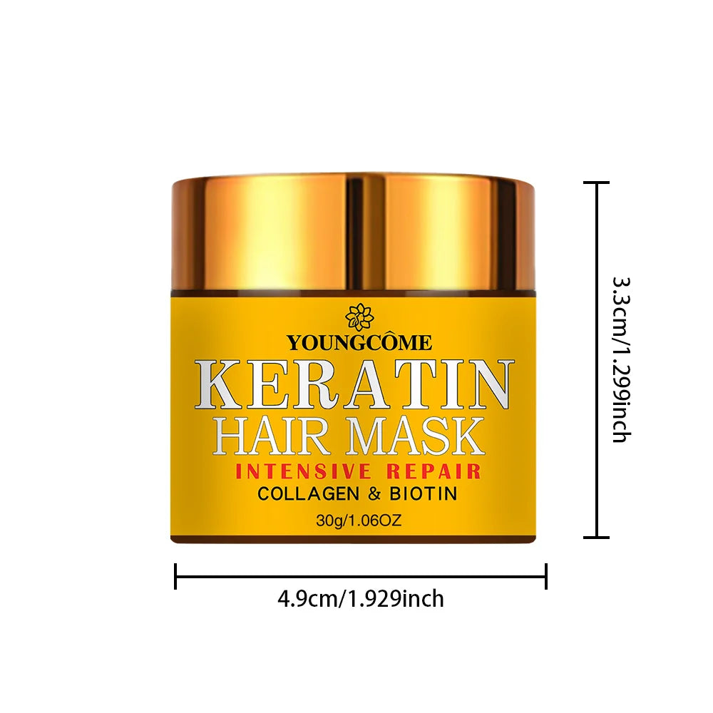 Hair Repairs Hair Mask Biotin Collagen Keratin Treatment Hairs Conditioner Hair Essential Oil Nourishing for Dry Damaged - She Vibess By C2P