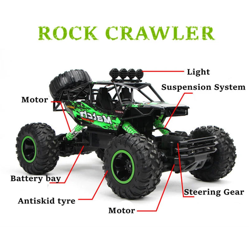 1:12 / 1:16 4WD RC Car 2.4G Radio Control Car Buggy Off-Road Remote Control Cars Trucks Boys Toys for Children - She Vibess By C2P
