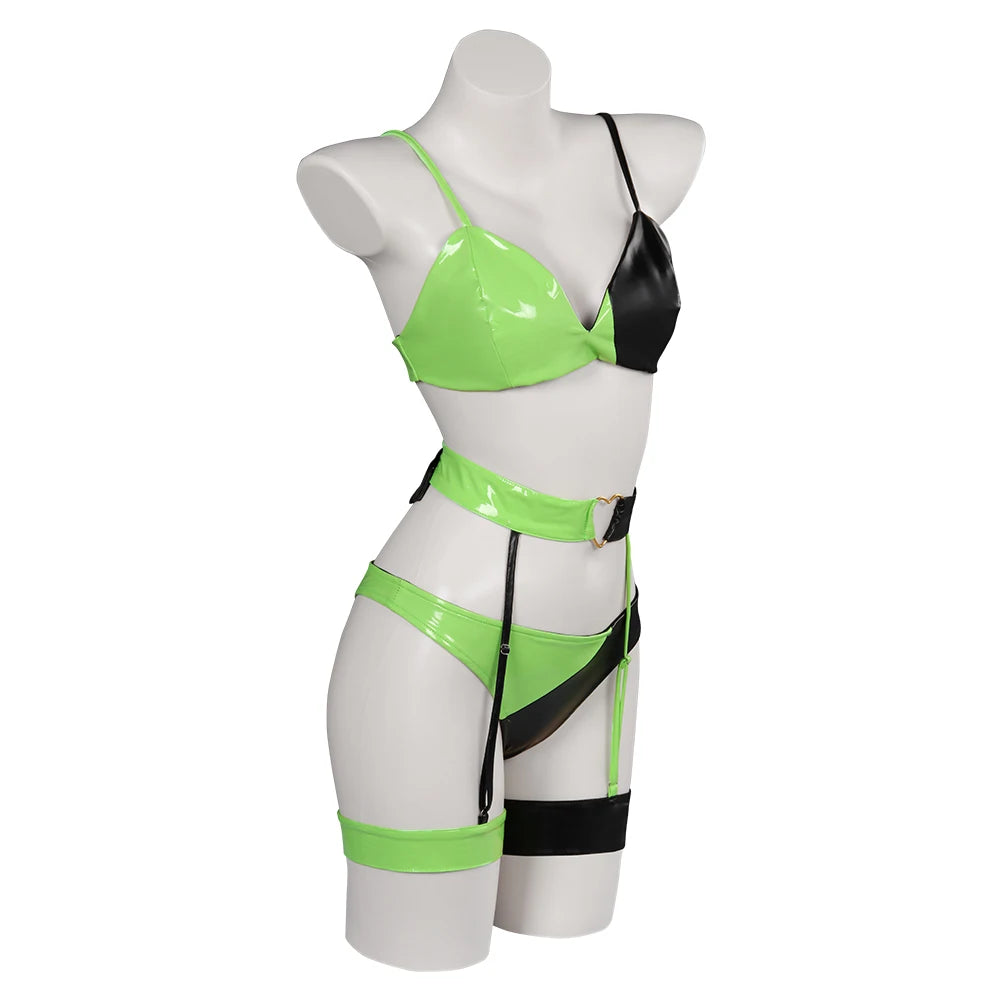 Kim Shego Cosplay Lingerie Swimsuit Costume Outfits For Women Girls Summer Sexy Fantastic Beach Swimwear Halloween Carnival Suit -I’m Over 21 - She Vibess By C2P
