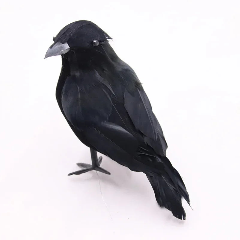 Halloween Decoracion Simulation Black Crow Raven Bird Repellent Pest Control Pigeon Repellent Garden Decoration Outdoor - She Vibess By C2P