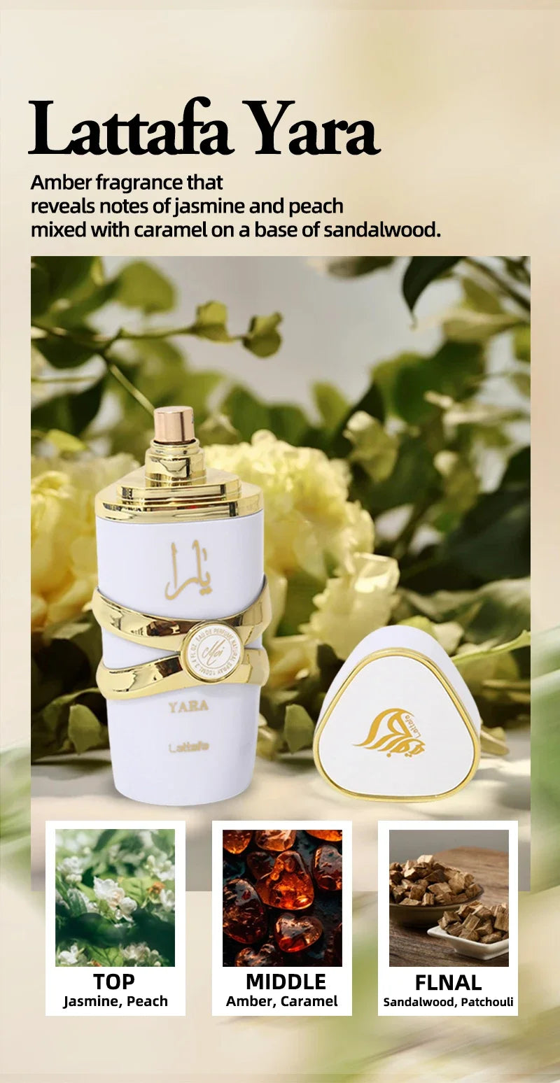 Lattafa Yara Perfume Women Eau De Parfum Original Arab Perfumes Arabian Perfume Lasting Fragrance Light Fragrance Long-lasting - She Vibess By C2P