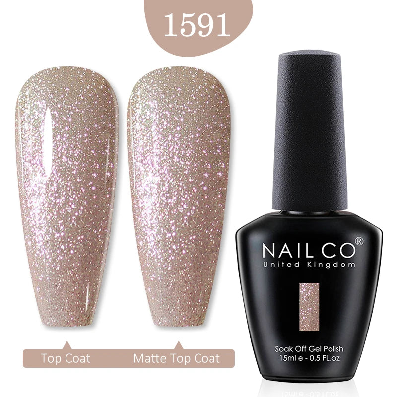 NAILCO 15ml Nail Gel Polish Red Pink Nude Soak off UV LED Long Lasting Eco-Friendly Professional Nail Beauty Salon Lacquer Varnish - She Vibess By C2P