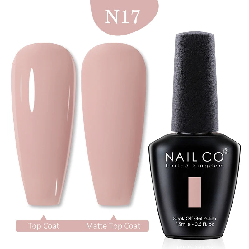 NAILCO 15ml Nail Gel Polish Red Pink Nude Soak off UV LED Long Lasting Eco-Friendly Professional Nail Beauty Salon Lacquer Varnish - She Vibess By C2P