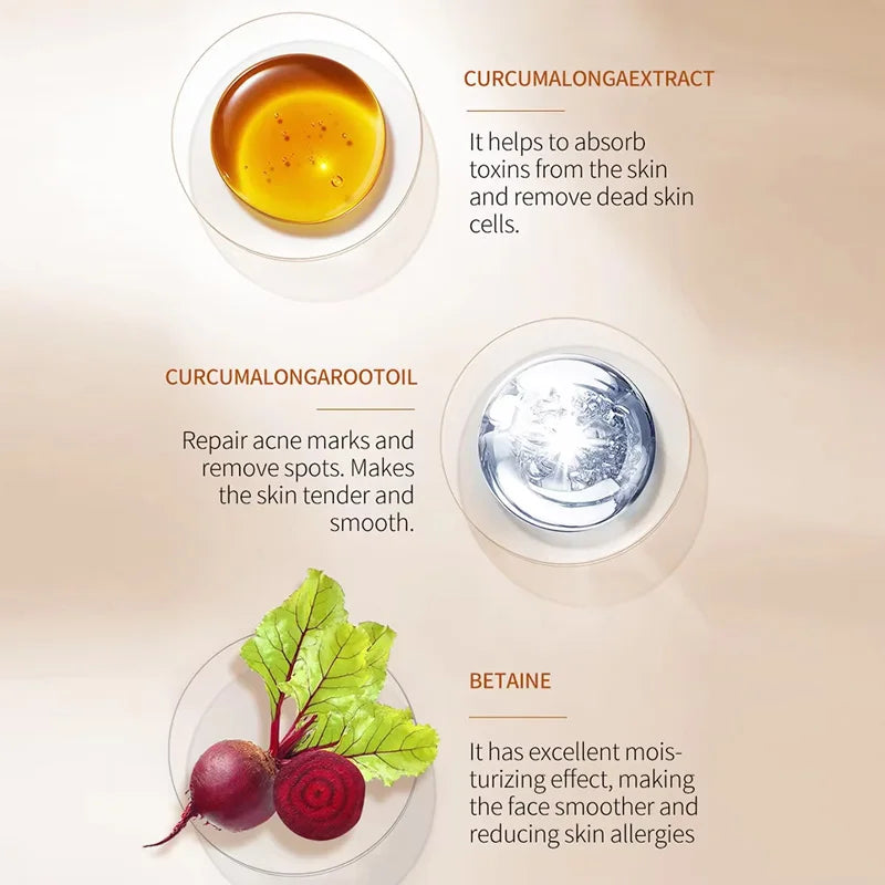 Turmeric Whitening Face Cream Wrinkle Removal Lighten Fine Lines Makes Skin Look More Youthful Birghten Moisturize Facial Care - She Vibess By C2P