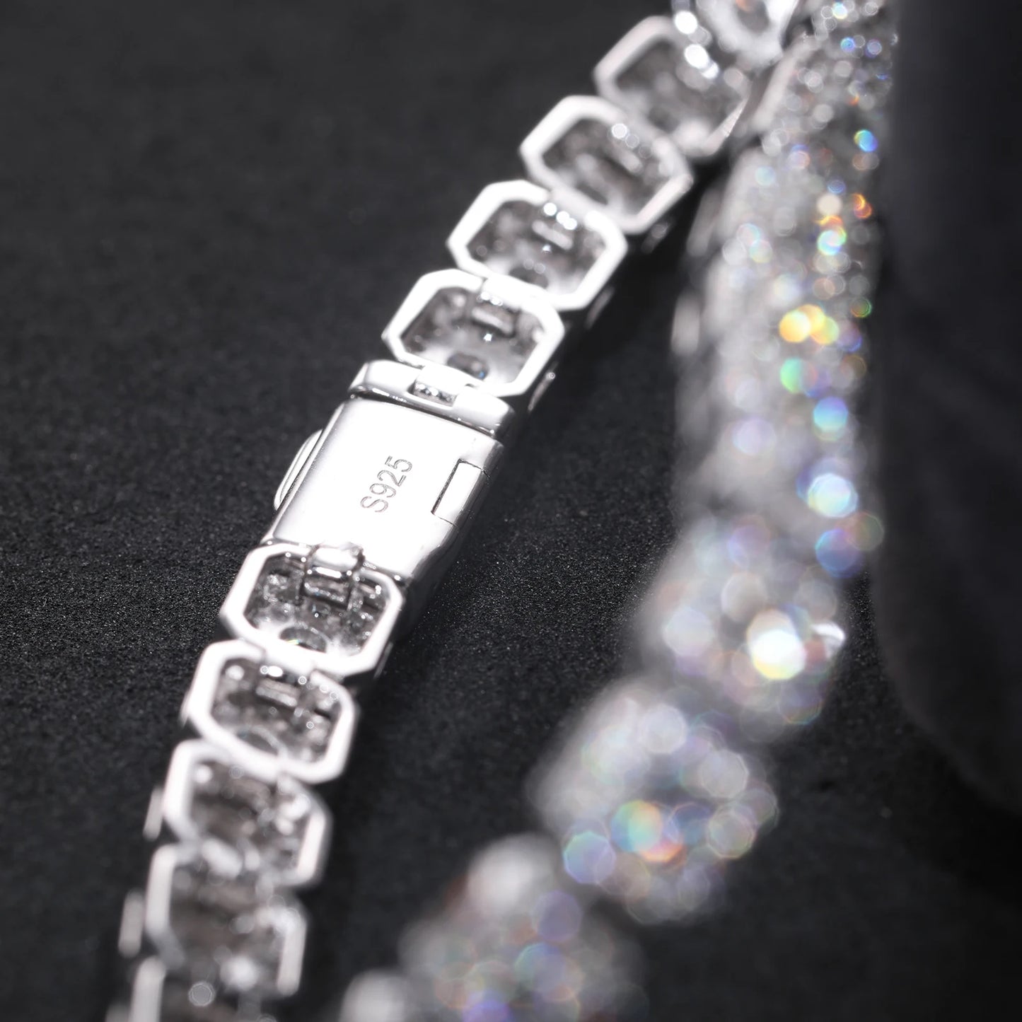 Iced Out Moissanite Halo Tennis Bracelet for Women Men S925 Sterling Silver 18k Gold Plated Jewelry with GRA Bracelets Gifts - She Vibess By C2P