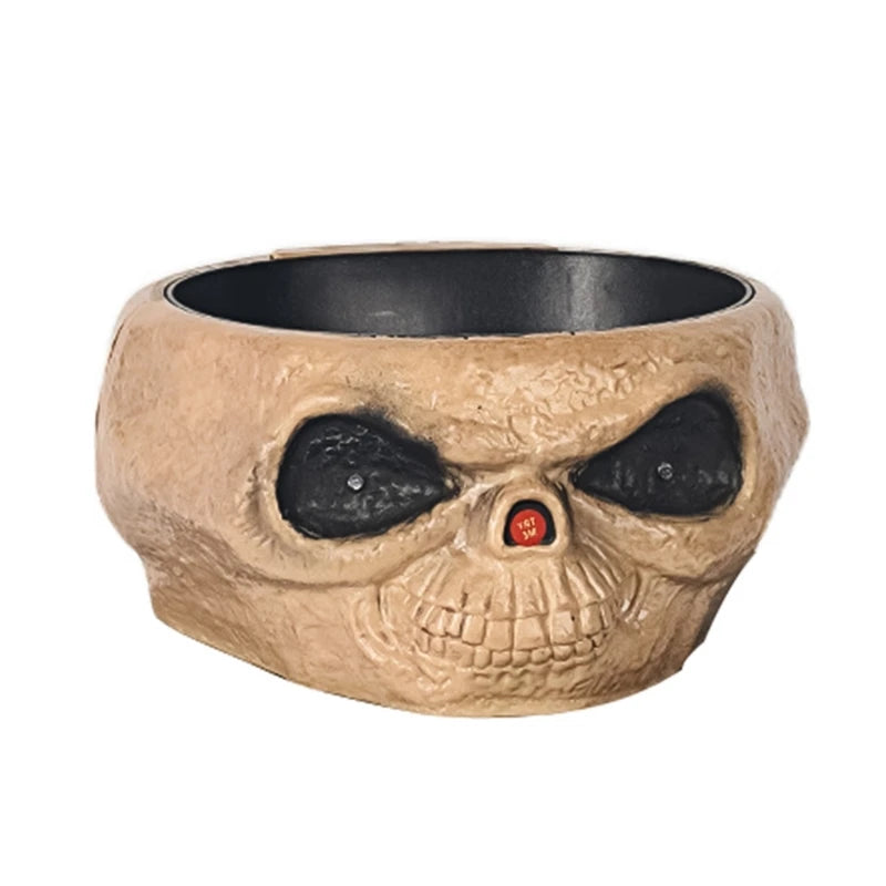 Halloween Candy Dishes Skeleton with LED and Sound Electric Fruit Bowl Ornament - She Vibess By C2P