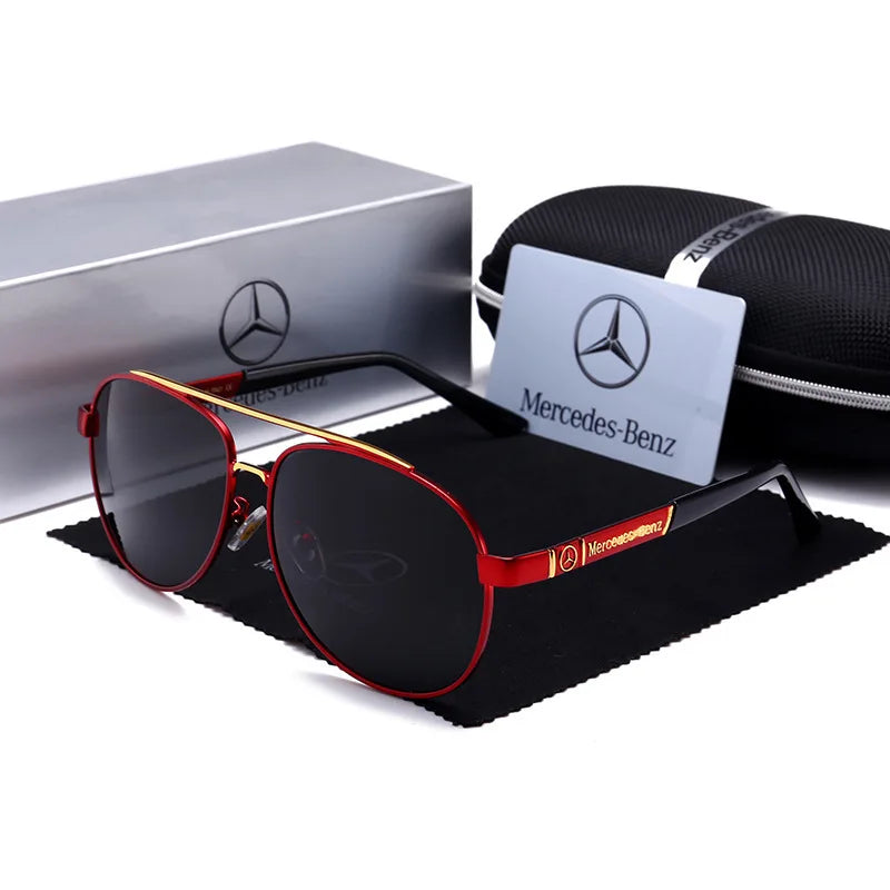 For Mercedes Benz A B C E S V Class GLB GLC GLE AMG Pilot SLK SLC ML Car High Men Anti Glare Driver Goggles Polarized Sunglasses - She Vibess By C2P