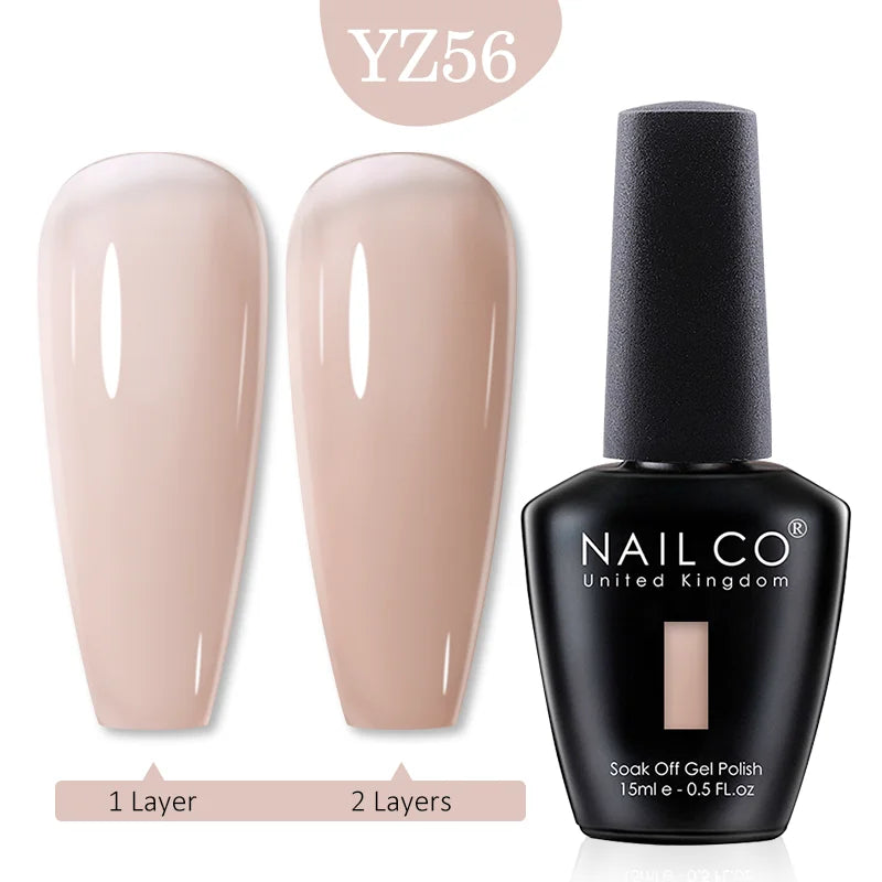NAILCO 15ml Nail Gel Polish Red Pink Nude Soak off UV LED Long Lasting Eco-Friendly Professional Nail Beauty Salon Lacquer Varnish - She Vibess By C2P