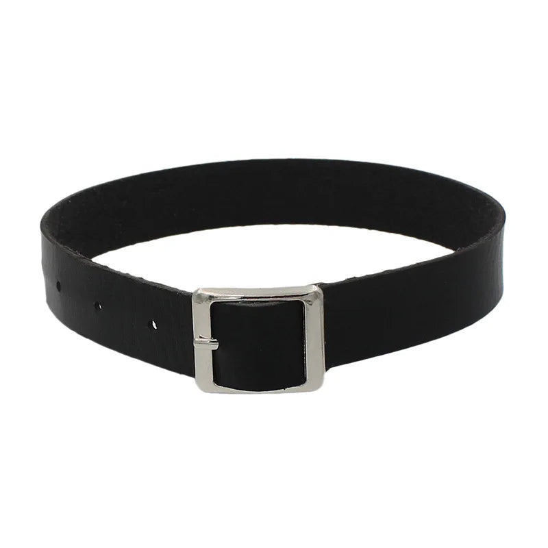 Harajuku Punk Rock Gothic Choker Necklace Women Sexy PU Leather Heart Lock Key Spike Collar Chocker Gothic Cosplay Accessories-I’m Over 21 - She Vibess By C2P