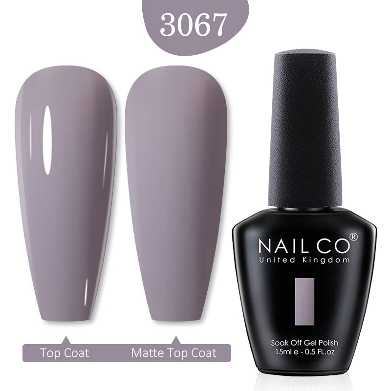 NAILCO 15ml Nail Gel Polish Red Pink Nude Soak off UV LED Long Lasting Eco-Friendly Professional Nail Beauty Salon Lacquer Varnish - She Vibess By C2P