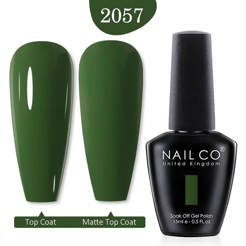 NAILCO 15ml Nail Gel Polish Red Pink Nude Soak off UV LED Long Lasting Eco-Friendly Professional Nail Beauty Salon Lacquer Varnish - She Vibess By C2P