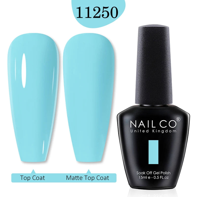 NAILCO 15ml Nail Gel Polish Red Pink Nude Soak off UV LED Long Lasting Eco-Friendly Professional Nail Beauty Salon Lacquer Varnish - She Vibess By C2P