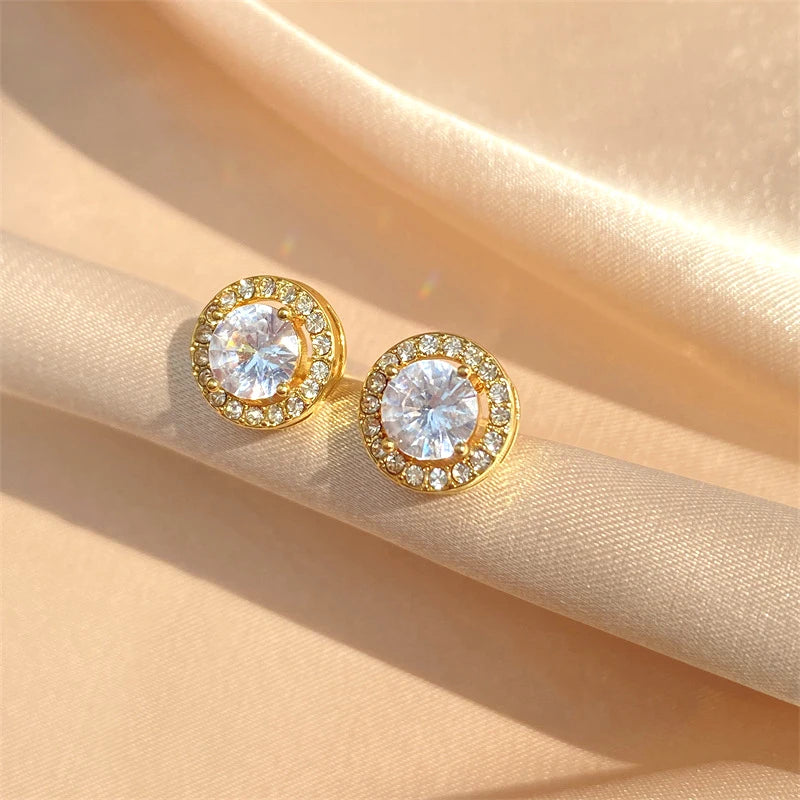 2 GRA Certificates S925 Sterling Silver Stud Earrings For Women And Men 100% Real Moissanite Pass Diamond Test Pen Fine Jewelry - She Vibess By C2P
