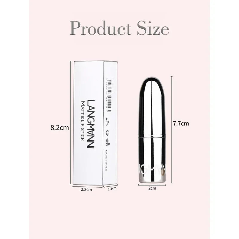 1PC Waterproof Nude Pink Lipstick Matte Lips Stick Long Lasting Non-stick Cup Lip Gloss Moisturizing Lipsticks Make-up Cosmetic - She Vibess By C2P