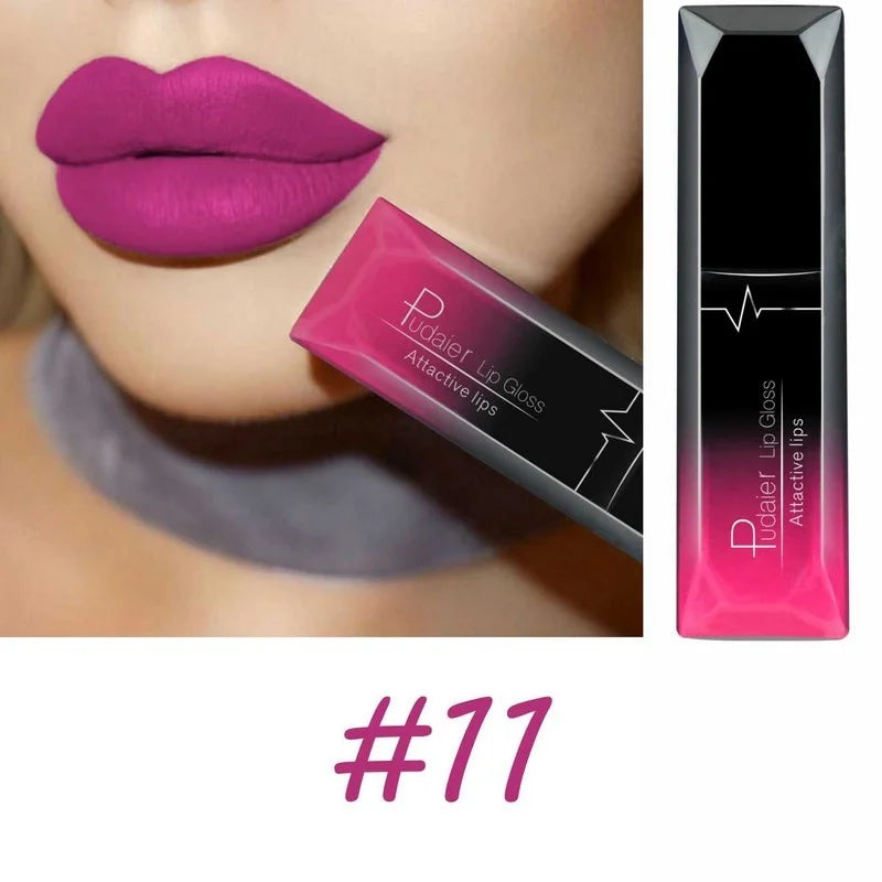 Best Lip Makeup 17 Color Sexy Matte Long Lasting Lipgloss Liquid Lipstick Lip Cream - She Vibess By C2P