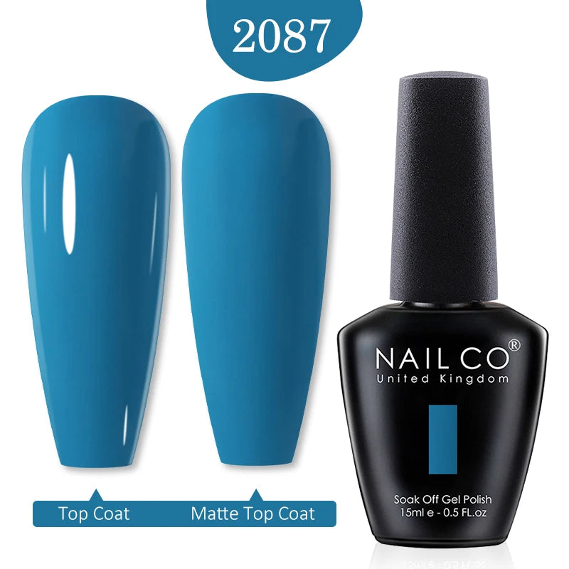 NAILCO 15ml Nail Gel Polish Red Pink Nude Soak off UV LED Long Lasting Eco-Friendly Professional Nail Beauty Salon Lacquer Varnish - She Vibess By C2P