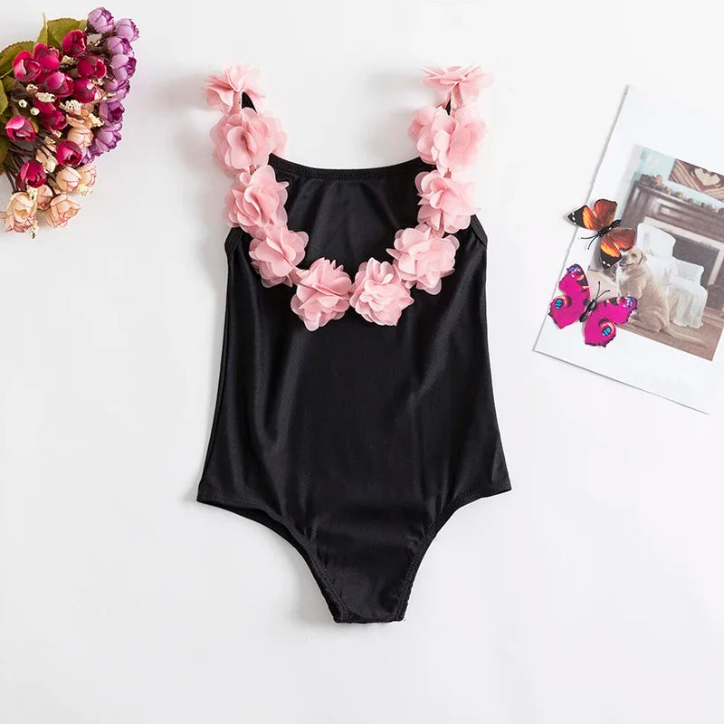 Newborn Girls Swimsuits Cute One-piece Ruffled Leopard Print Baby Swimsuits Beach Holiday Toddler Kids Swimsuit 1-5Yrs - She Vibess By C2P