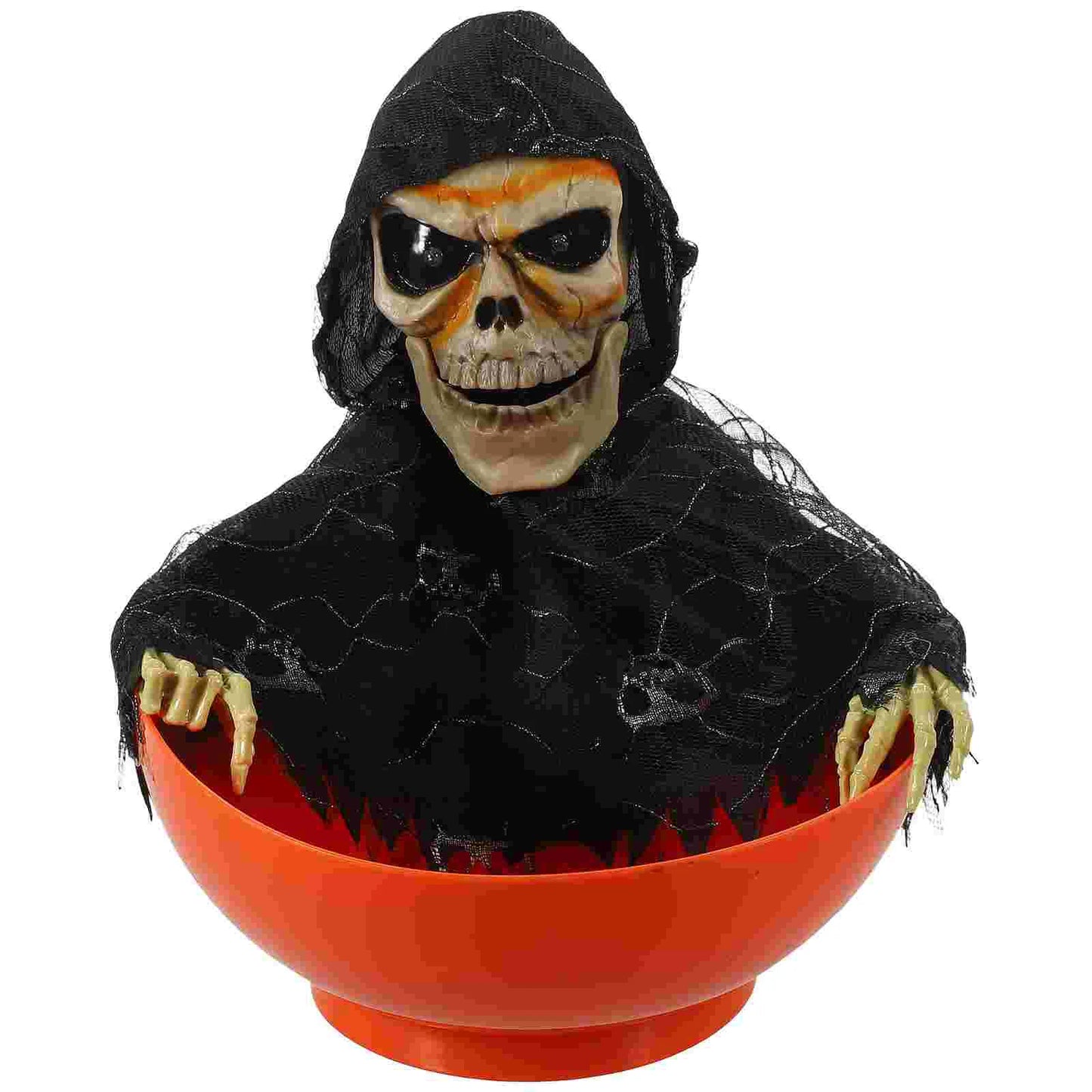 Halloween Props Animated Pumpkin Candy Holder Dish Decorations Trick Treat Bowl Snack Serving - She Vibess By C2P