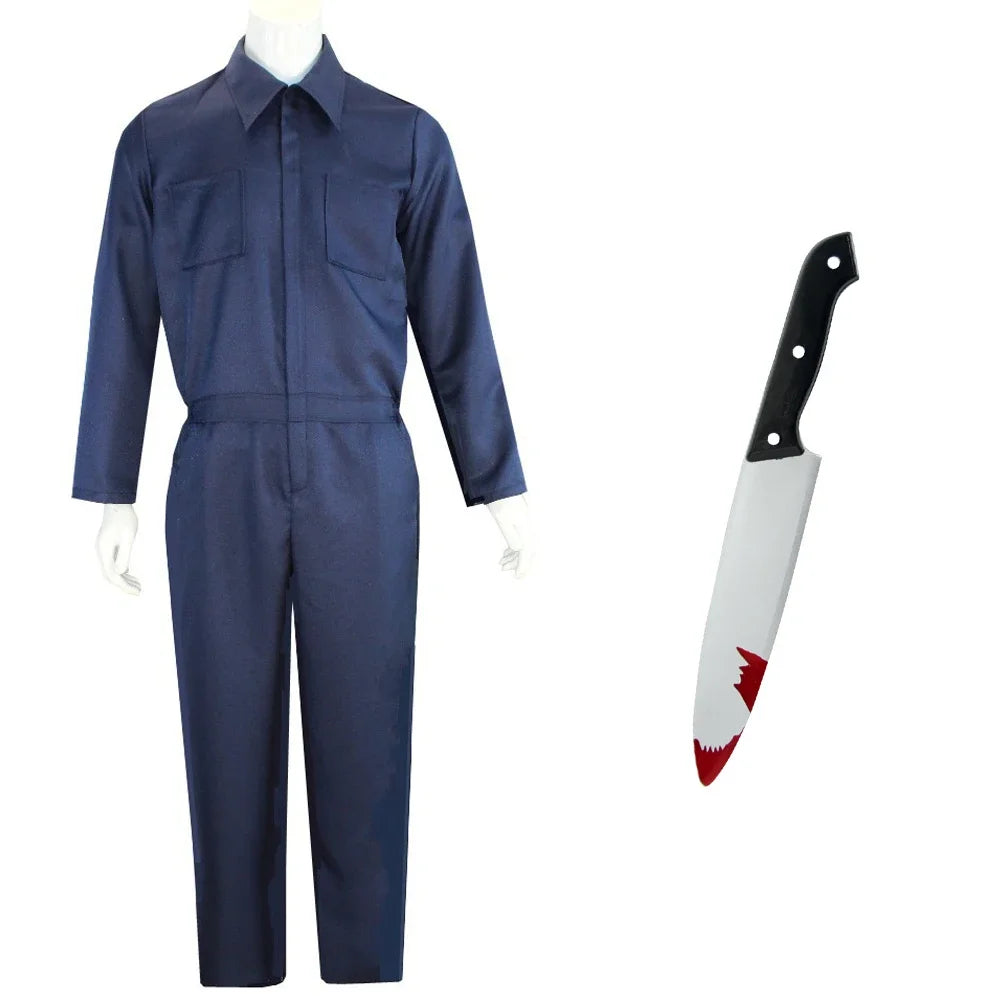 Michael Bloody Killer Outfits Myers Cosplay Costume Anime Halloween for Adult Men Women Cos Jumpsuit Horror Mask Party Costume - She Vibess By C2P