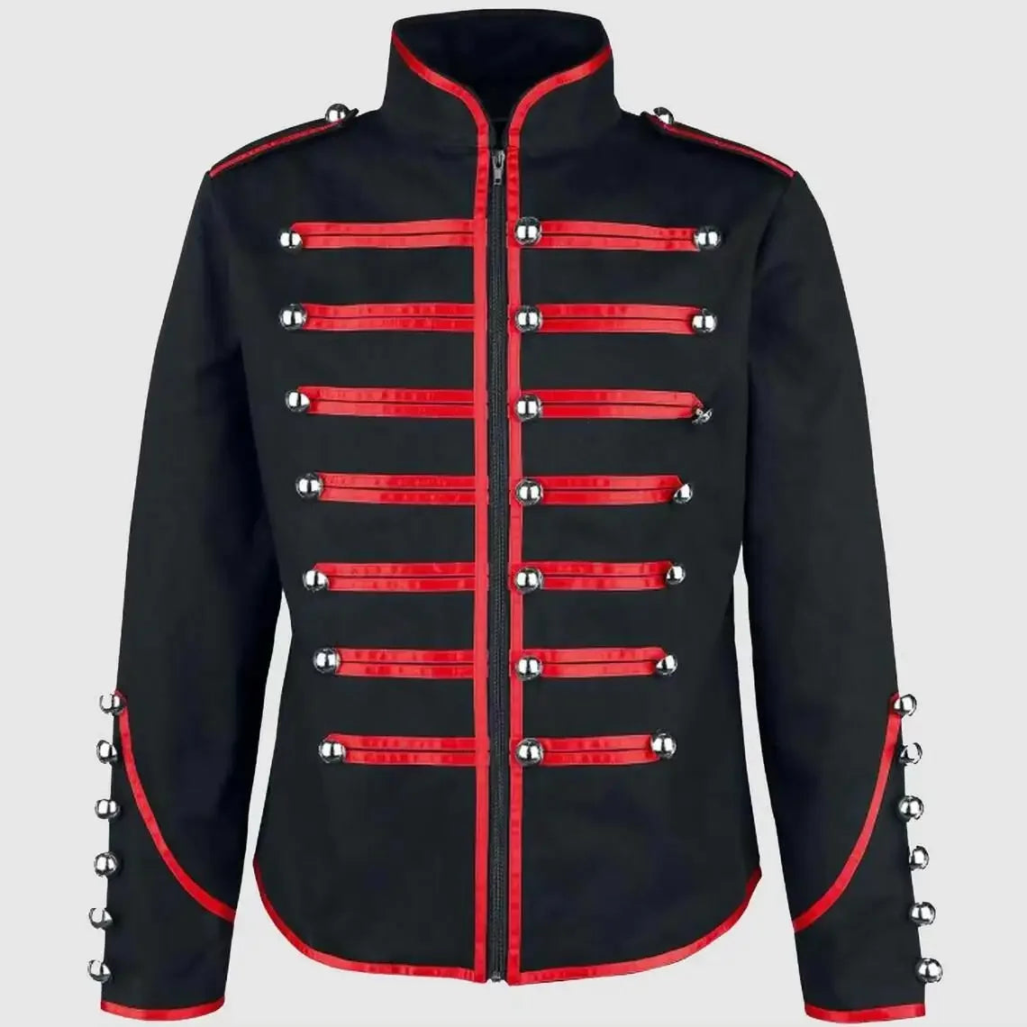 Men's Steampunk Rockstar Jacket Vintage Darkness Knight Cosplay Outfit Medieval Gothic Noble Coat Night Club Performance - She Vibess By C2P
