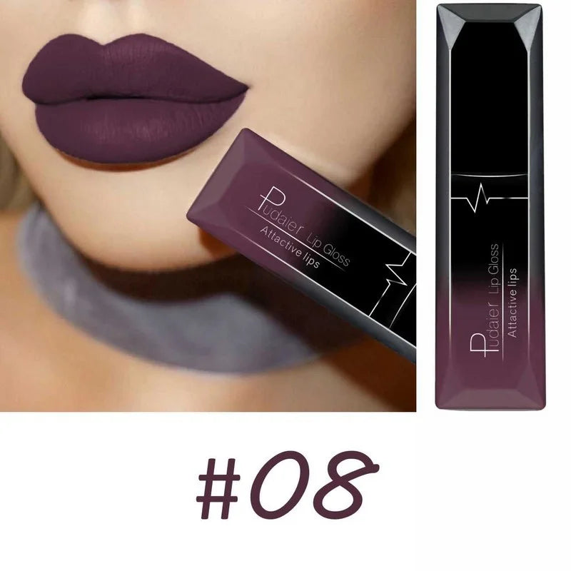 Best Lip Makeup 17 Color Sexy Matte Long Lasting Lipgloss Liquid Lipstick Lip Cream - She Vibess By C2P
