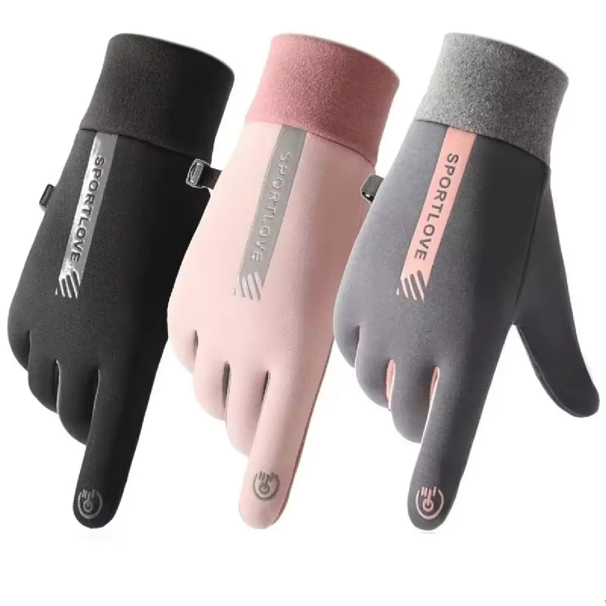 Winter Gloves Women Cycling Bike Thermal Fleece Cold Resistance Wind Waterproof Bicycle Warm Outdoor Running Skiing Mittens - She Vibess By C2P
