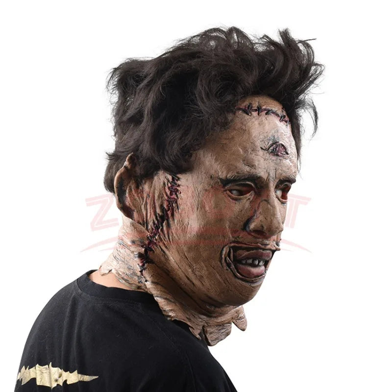 Texas Chainsaw Massacre Leatherface Mask Halloween Horror Fancy Dress Party Cosplay Latex Masks Halloween Party Latex Ball Mask - She Vibess By C2P