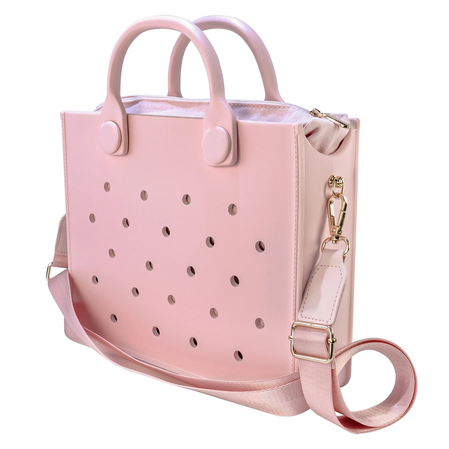 EVA Large Leather Shoulder Bag Handbag Tote Bag Storage for Women Casual Waterproof Beach Bag Hole Fit Charm Fashion Storage Bag - She Vibess By C2P