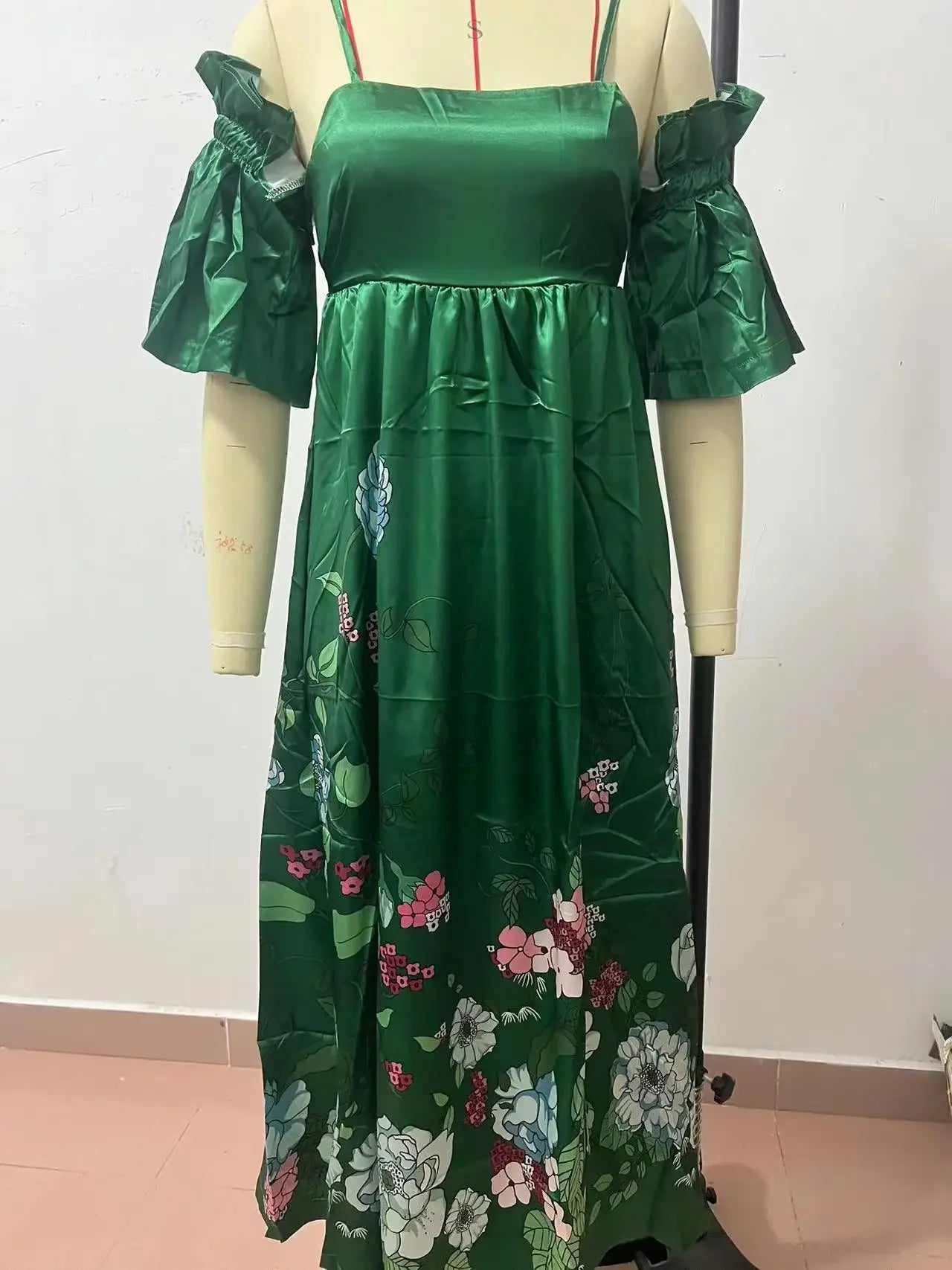 SoleVibe™ 2024 One-Shoulder Vintage Print Dress – Sexy Halter, Hidden Pockets, and Elegant Summer Party Vibes - She Vibess By C2P