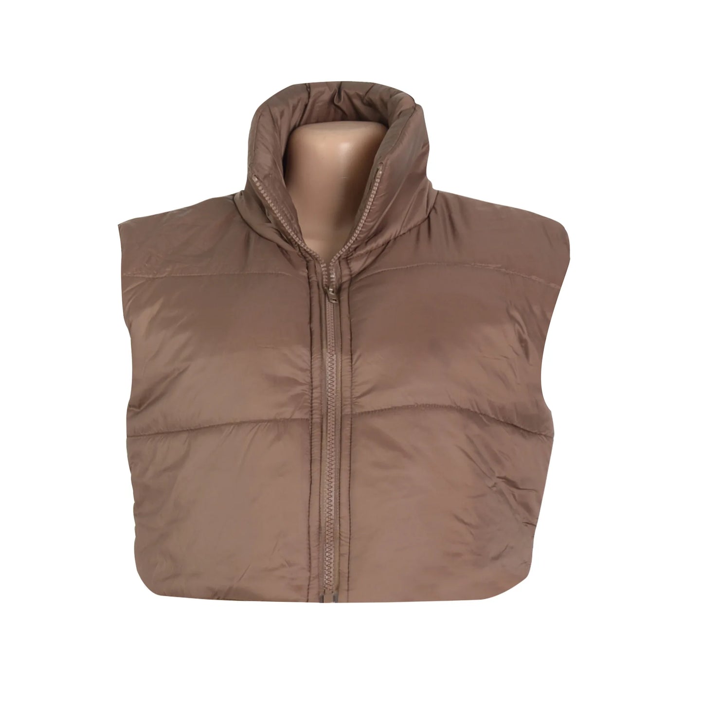 Women's Winter Vest Fashion Faux Leather Padded Jacket Coat Vintage PU Black And White Female Short Waistcoat Chic Clothes Tops - She Vibess By C2P