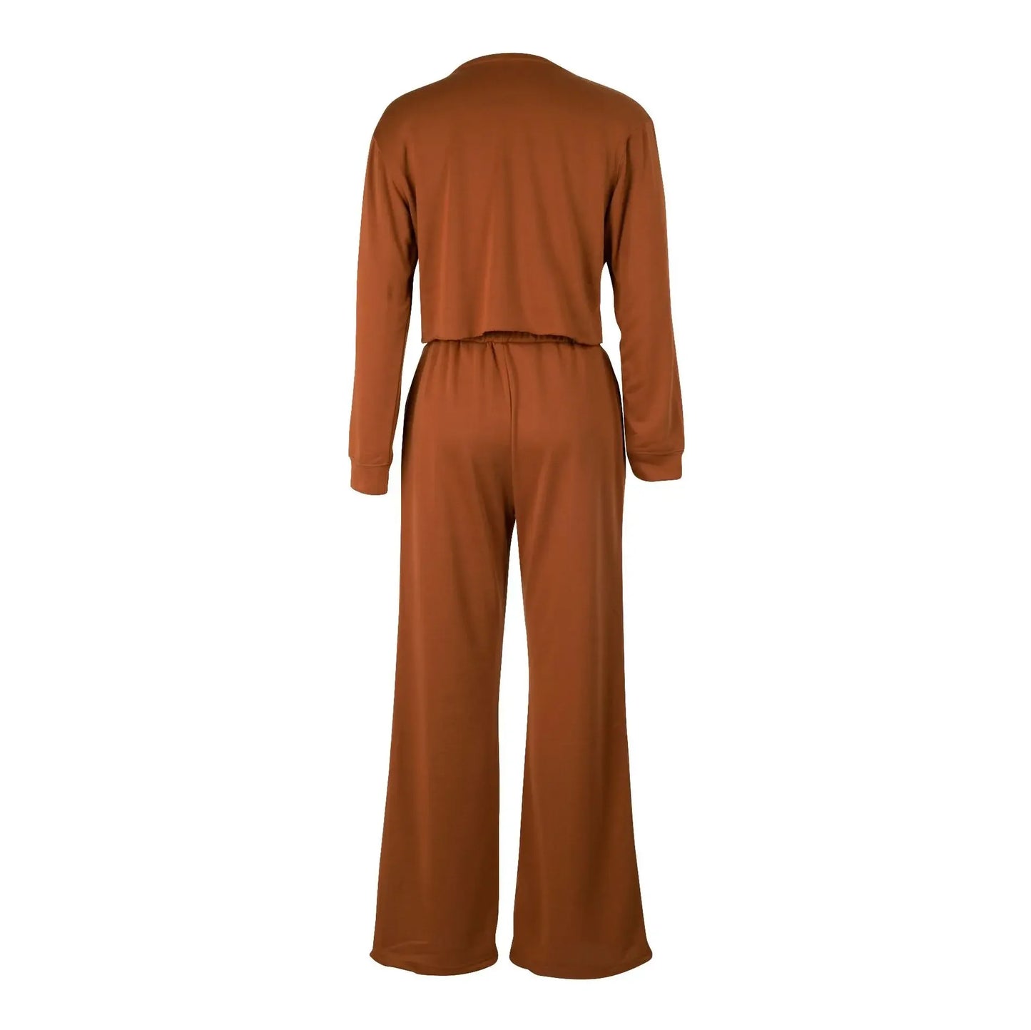 Women Clothing Sets Pullover Top+Pants 2Pcs Suits Winter Thicken Warm Outfits Solid Color Female Casual Tracksuit - She Vibess By C2P