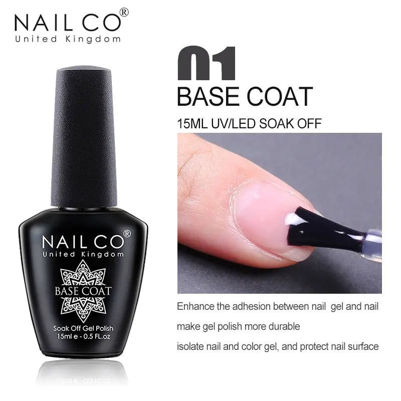NAILCO 15ml Nail Gel Polish Red Pink Nude Soak off UV LED Long Lasting Eco-Friendly Professional Nail Beauty Salon Lacquer Varnish - She Vibess By C2P