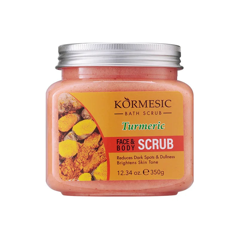 KORMESIC Turmeric Body Scrub Cream Facial Moisturizing Deep Cleansing Milk Rose Gentle Tender Face Exfoliation Skin Care Product - She Vibess By C2P