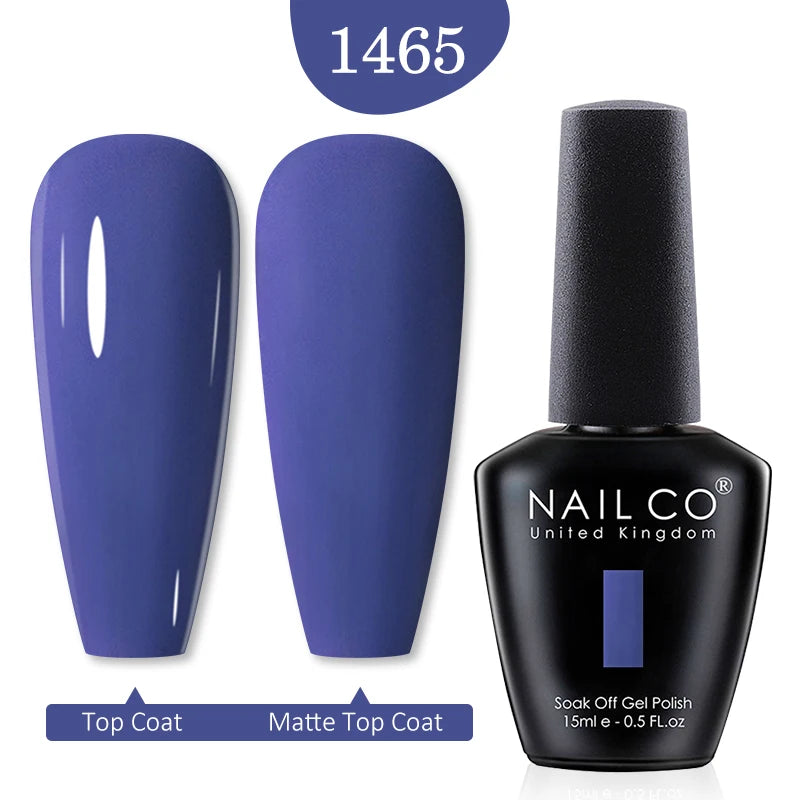 NAILCO 15ml Nail Gel Polish Red Pink Nude Soak off UV LED Long Lasting Eco-Friendly Professional Nail Beauty Salon Lacquer Varnish - She Vibess By C2P