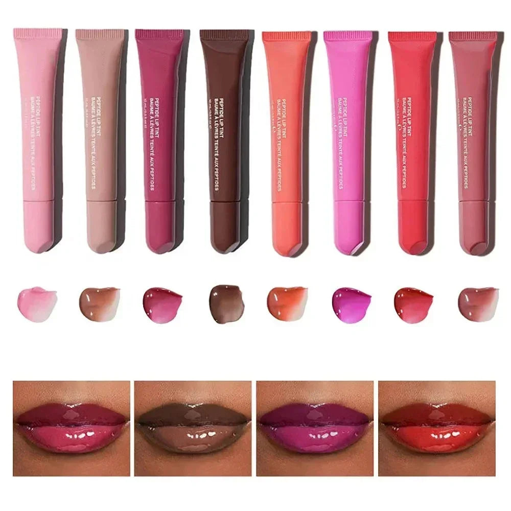9 Colors Lip Glosses Plump Moisturizing Lip Glaze Essence Gel Oil Long Lasting Nourishing Lipstick Care Products For Women Girls - She Vibess By C2P