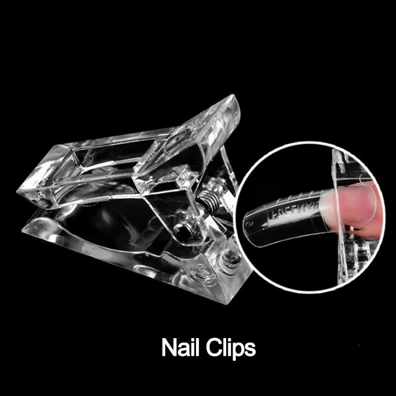 100Pcs/Box Nail Tips Full Set Acrylic Fake Finger UV Gel Polish Quick False Nails Tip Manicure Tools Nail Art DIY Tools Kit - She Vibess By C2P