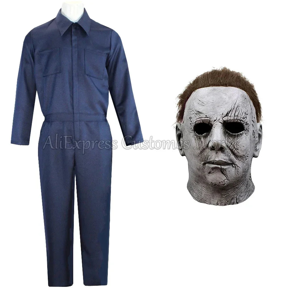Michael Bloody Killer Outfits Myers Cosplay Costume Anime Halloween for Adult Men Women Cos Jumpsuit Horror Mask Party Costume - She Vibess By C2P