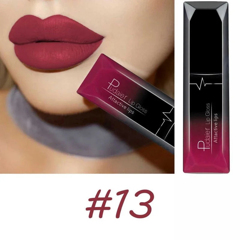 Best Lip Makeup 17 Color Sexy Matte Long Lasting Lipgloss Liquid Lipstick Lip Cream - She Vibess By C2P