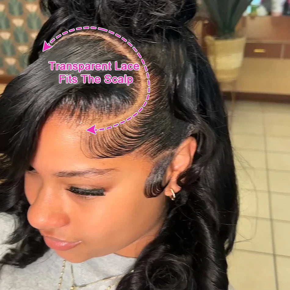 Body Wave Bob Wig 13x6 Transparent Lace Frontal Wig Brazilian Human Hair Wigs Virgin Remy Hair13x4 Lace Closure Wig 180% Density - She Vibess By C2P