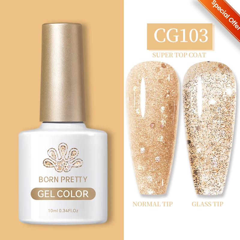 BORN PRETTY 30ml Glitter Acrylic Gel Finger Extension Nail Polish Silver Pink Extension Gel Polish Soak Off Nail Slip Solution - She Vibess By C2P