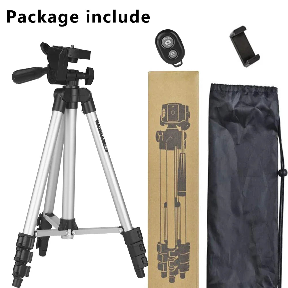 3120 Tripod for Phone 100cm Universal Phone Video Tripod Stand with Bluetooth Selfie Remote Video Recording Photography Stand - She Vibess By C2P