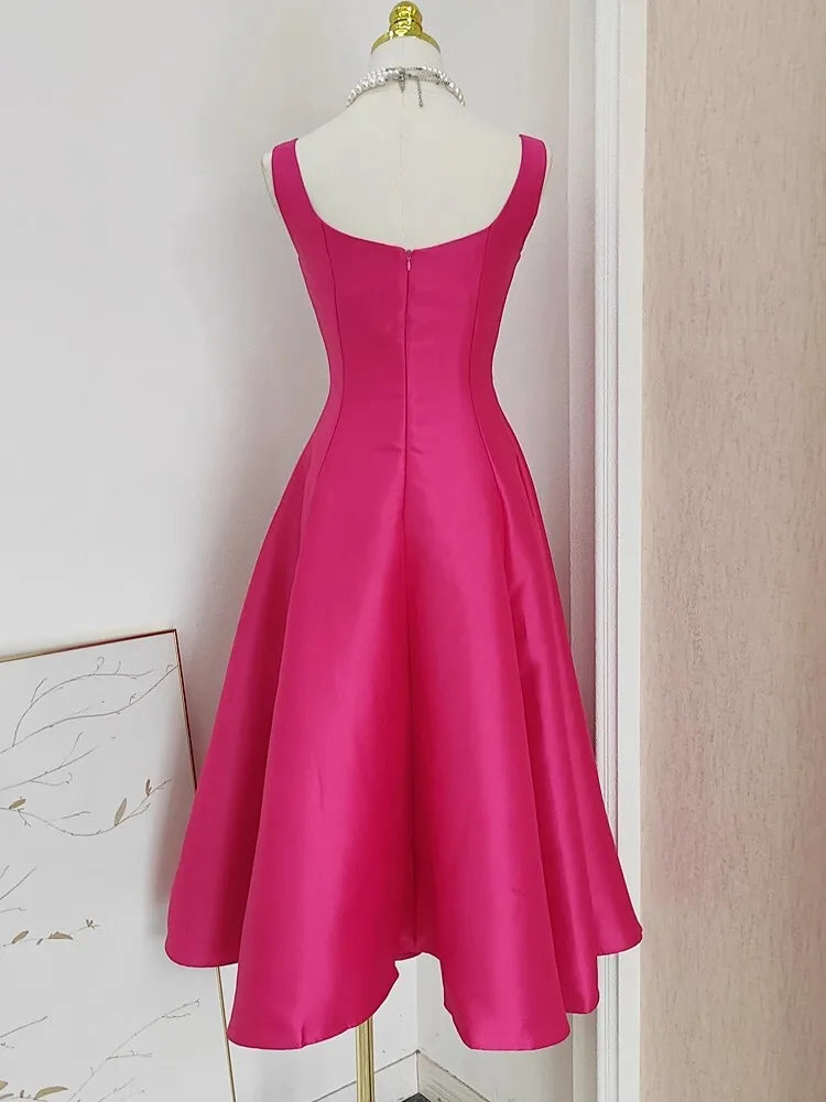 Summer Autumn Holiday Satin Evening Long Dress Women's Formal Occasion Dresses Party Ball Gown Sexy Backless Cocktail Robe - She Vibess By C2P