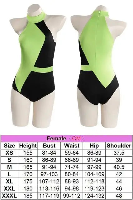 Kim Shego Cosplay Lingerie Swimsuit Costume Outfits For Women Girls Summer Sexy Fantastic Beach Swimwear Halloween Carnival Suit -I’m Over 21 - She Vibess By C2P
