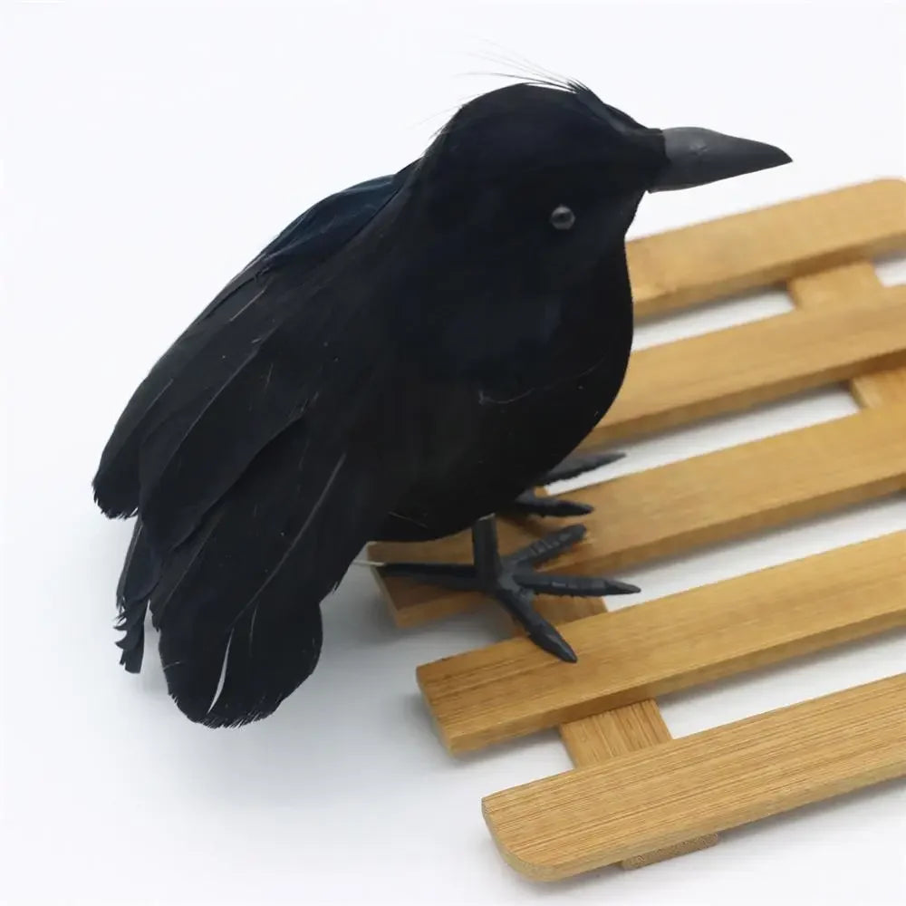 Halloween Decoracion Simulation Black Crow Raven Bird Repellent Pest Control Pigeon Repellent Garden Decoration Outdoor - She Vibess By C2P