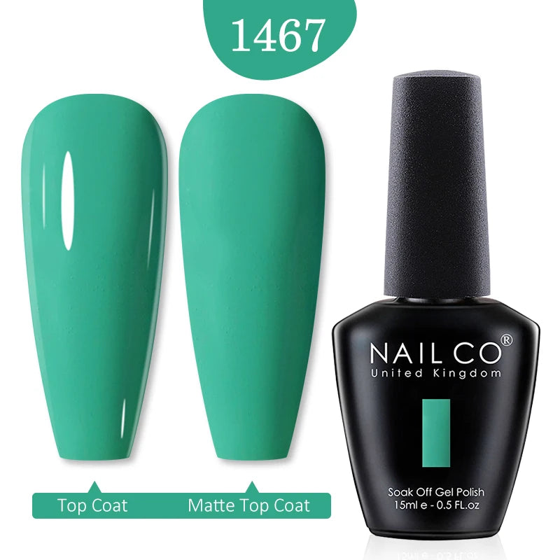 NAILCO 15ml Nail Gel Polish Red Pink Nude Soak off UV LED Long Lasting Eco-Friendly Professional Nail Beauty Salon Lacquer Varnish - She Vibess By C2P