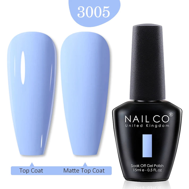 NAILCO 15ml Nail Gel Polish Red Pink Nude Soak off UV LED Long Lasting Eco-Friendly Professional Nail Beauty Salon Lacquer Varnish - She Vibess By C2P
