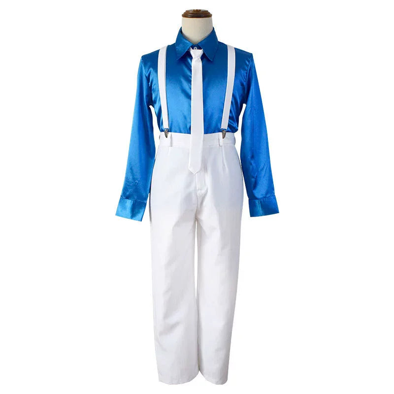 Michael Cosplay Jackson Smooth Criminal Suit Michael Jackson Cosplay Costume top+pants+shirt+tie+hat+strap Halloween Carnival - She Vibess By C2P