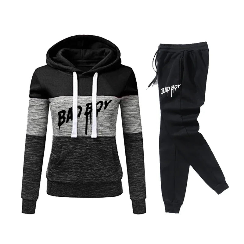 Hoodies Daily Women's Sweatshirts Versatile Fashion Color Block Jogging Sweatpants Tracksuit Hot Sales Casual Pullovers Clothing - She Vibess By C2P